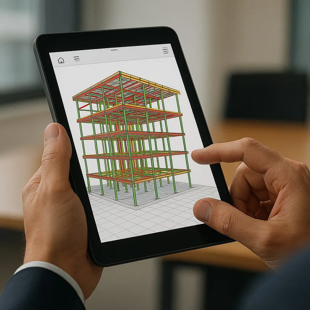 Government Engineer approving a building permit application using BIM.